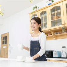 画像をギャラリービューアに読み込む, 【デニム】ロープエプロン|名入れ刺繡|首掛けタイプ