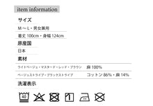 画像をギャラリービューアに読み込む, リネンエプロンのサイズと原産国と素材と洗濯表示
