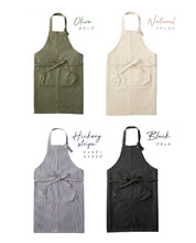 画像をギャラリービューアに読み込む, 【デニム】やわらかいデニムエプロン|名入れ刺繡|肩紐が落ちない