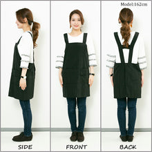 画像をギャラリービューアに読み込む, 【ナイロン】ショート丈エプロン|名入れ刺繡|ボタンを留めるだけ