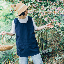 画像をギャラリービューアに読み込む, 【ナイロン】チュニックエプロン|名入れ刺繍|かぶるだけ