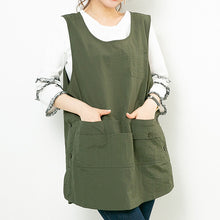 画像をギャラリービューアに読み込む, 【ナイロン】チュニックエプロン|名入れ刺繍|かぶるだけ