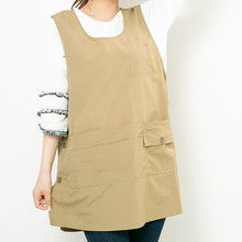画像をギャラリービューアに読み込む, 【ナイロン】チュニックエプロン|名入れ刺繍|かぶるだけ