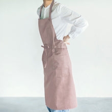 画像をギャラリービューアに読み込む, シンプル カフェエプロン|名入れ可能|スッキリ細見え
