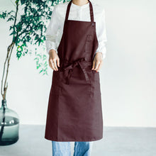 画像をギャラリービューアに読み込む, シンプル カフェエプロン|名入れ可能|スッキリ細見え