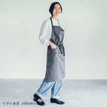 画像をギャラリービューアに読み込む, シンプル カフェエプロン|名入れ可能|スッキリ細見え