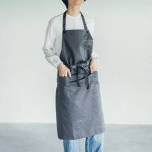 画像をギャラリービューアに読み込む, シンプル カフェエプロン|名入れ可能|スッキリ細見え