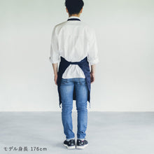 画像をギャラリービューアに読み込む, シンプル カフェエプロン|名入れ可能|スッキリ細見え