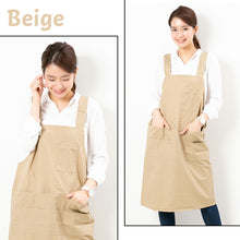 画像をギャラリービューアに読み込む, 耐久性抜群 ロング丈エプロン|丈夫素材|ボタンを留めるだけ