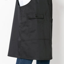 画像をギャラリービューアに読み込む, ワンピース型エプロン|名入れ刺繡|すっきりショート丈